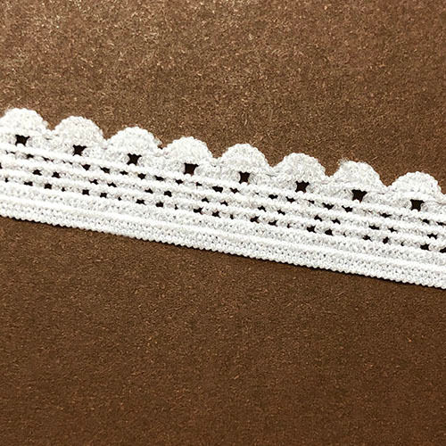 White Castle Knitted Elastic Webbing