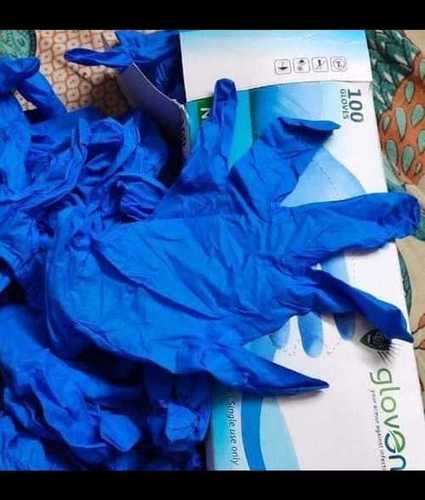 Disposable Blue Nitrile Examination Gloves