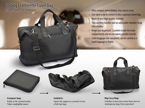 Folding Leatherette Travel Bags