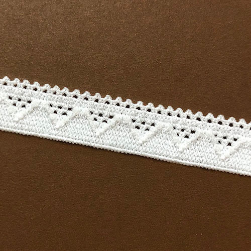 White Victory Design Knitted Elastic Webbing