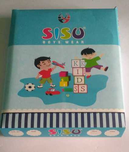 Paper Printed Kids Garment Packaging Box