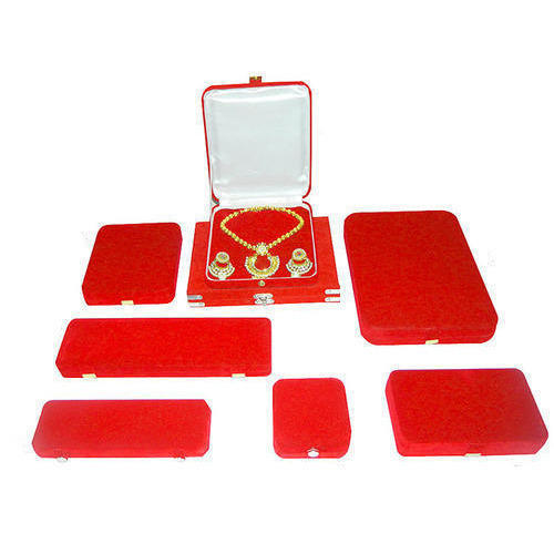 Handmade Red Velvet Jewellery Boxes