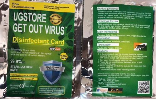 Ugstore Get Out Virus Disinfectant Card