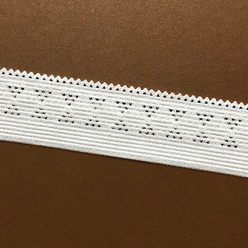 White Knitted Elastic Webbing