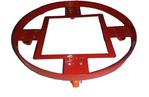 4W PU Caster Gas Cylinder Trolley