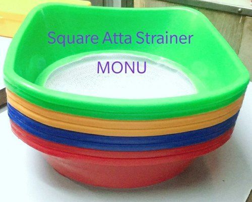 Multi Color Plastic Net Flour Strainer