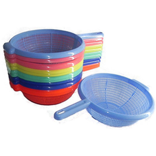 Multi Color Plastic Vegetable Strainer 2Kg