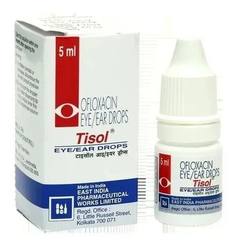 Tisol Eye Ear Drops Ingredients: Ofloxacin 0.3% W/V