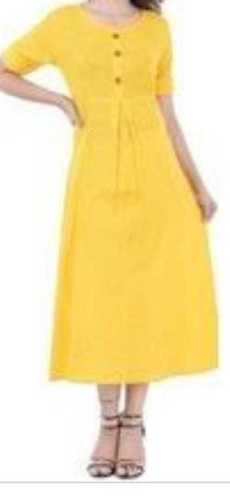 Yellow Color Ladies Kurti