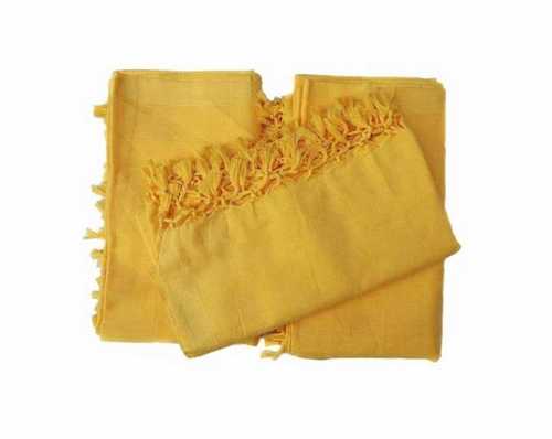 Mustard Yellow Solid Plain Bhagalpuri Andi Chadar