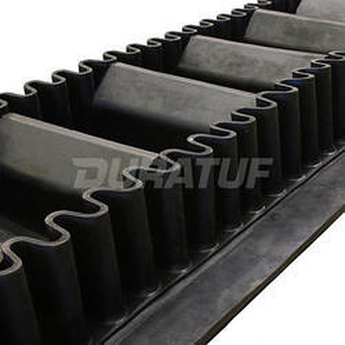 Rubber Black Sidewalled Conveyor Belt