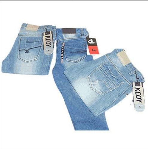 Kcoy Men Designer Cotton Lycra Denim Jeans
