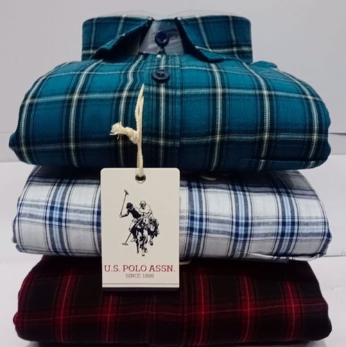 Mens Full Sleeves Casual Check Shirts Age Group: Adult