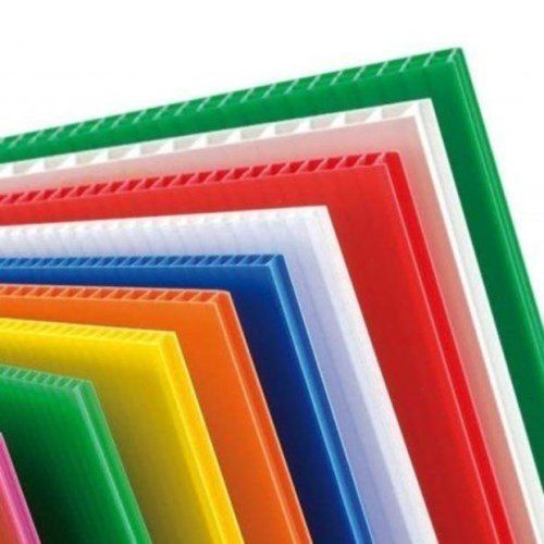 Red Multicolor Plastic Corrugated Boards