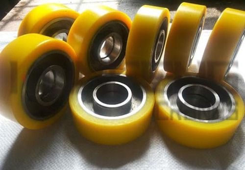 Rubber Yellow Polyurethane Coated Wheels