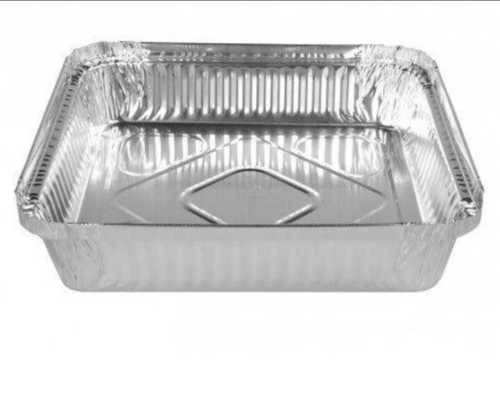 Rectangular Aluminum Foil Container Hardness: Solid