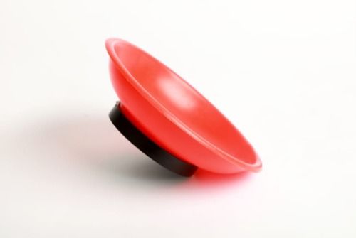 Red Round Magnetic Plastic Tray