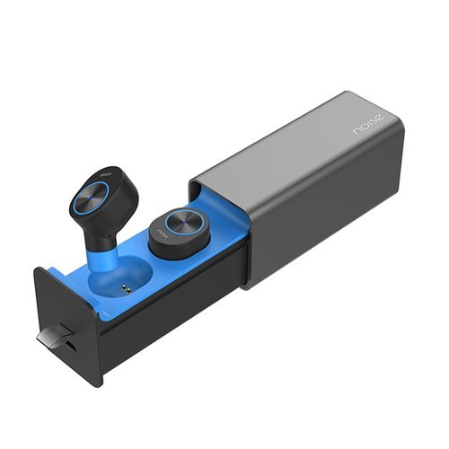 Silver Black Skin Friendly Bluetooth Earbuds