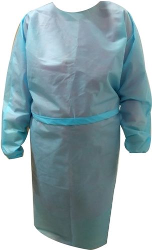 Non Woven Disposable Surgical Gown - 150x140cm, Waterproof Blue, with Cuffs | Non Recyclable, Ideal Protection for Medical Staff and Patients