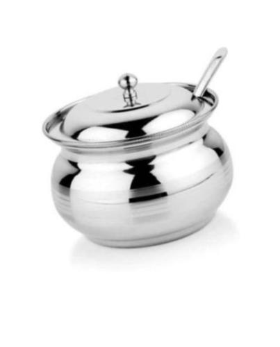 Silver Stainless Steel Ghee Pots