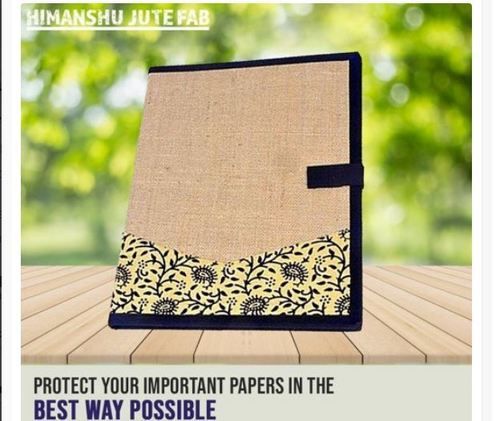 Brown Jute File Folder