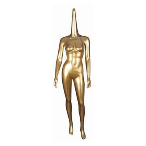 Headless Golden Female Mannequin Age Group: Adults