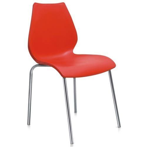Plastic Red Cafe Chair