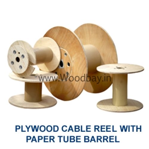 Plywood Cable Drum And Reel With Paper Tube Barrel