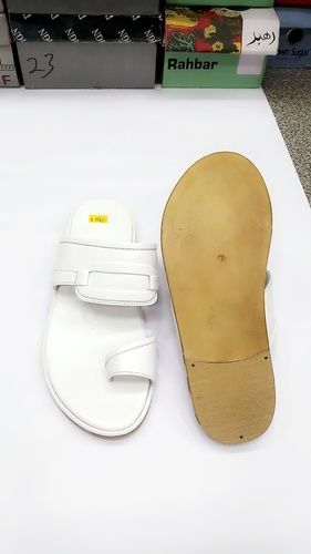 White Black Brown Pure Leather Sole Men'S Chappal