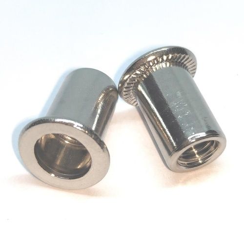 Flat Head Round Body Stainless Steel Rivet Nut Head Size: 6-10Mm