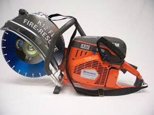 Portable Circular Fire Rescue Saw - Steel, Diamond Blade | Lightweight, High Cutting Power, Carbide Chain for Multi-Material Cuts, Corrosion Resistant, Minimal Maintenance