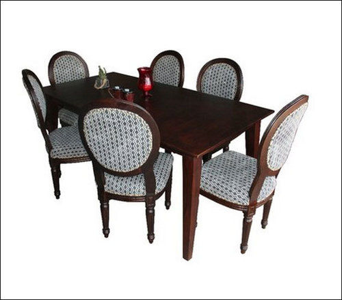 Brown 6 Seater Dining Set Black And White Victorian Style