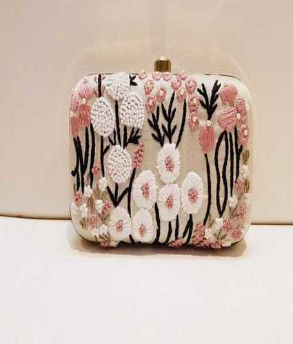 Ladies Embroidered Clutch Bag