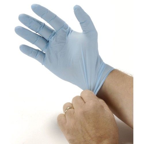 Blue Nitrile Disposable Hand Gloves