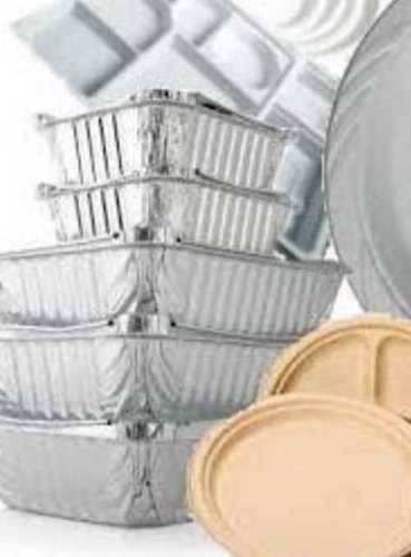 Silver Coated Disposable Aluminum Foil Container For Food