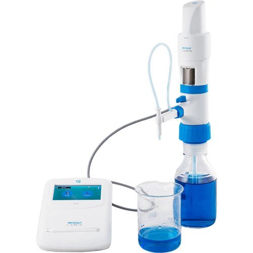 Laboratory Microlit Ti- 50 E-Burette - Color: White And Blue