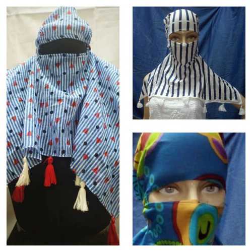 All Cotton Printed Hijab Stole With Frengis