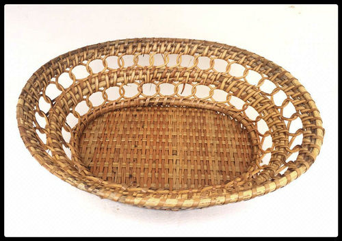 Eco Friendly Cane Oval Basket