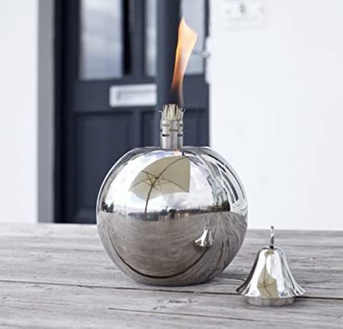 Metal Polished Steel Oil Lamps