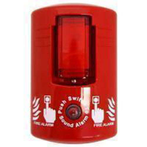 Portable Battery Site Alarm with Strobe and Emergency Button