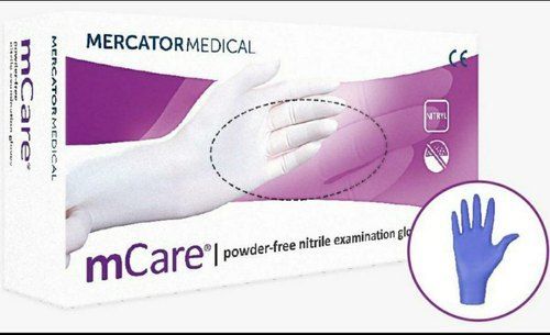 Blue Powder Free Exam Nitrile Gloves