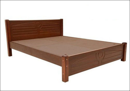 Brown Fine Finish Wooden Cot