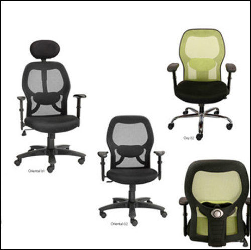 Black Modular Office Mesh Chair