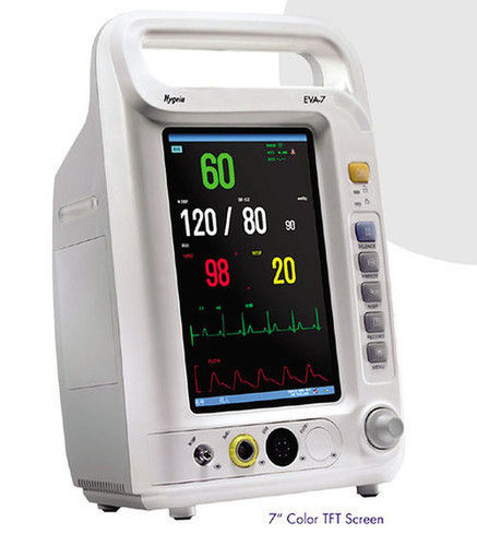 Multi Parameter Patient Monitor - LCD Display, 3 Lead ECG, Heart Rate 15-380 bpm | Multi Color Visual Alarms, Portable & Table Top, Suitable for Pediatric, Adult & Neonatal