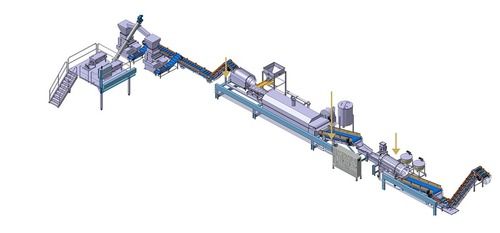 Semi Automatic Extruded Snack Plant