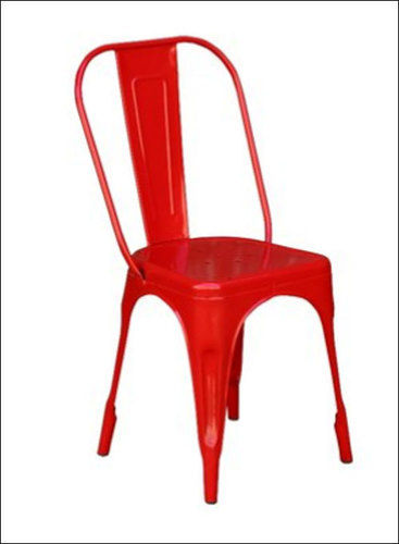 Mild Steel Red Cafe Chair