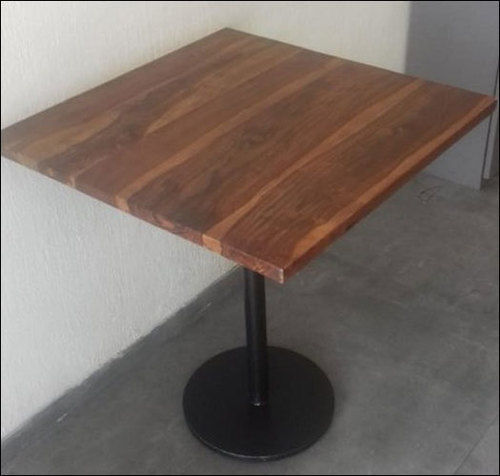 Black And Brown Powder Coated Cafeteria Table