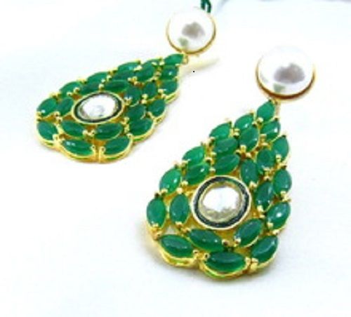 Sizzling Green Emerald Earrings  Gender: Women