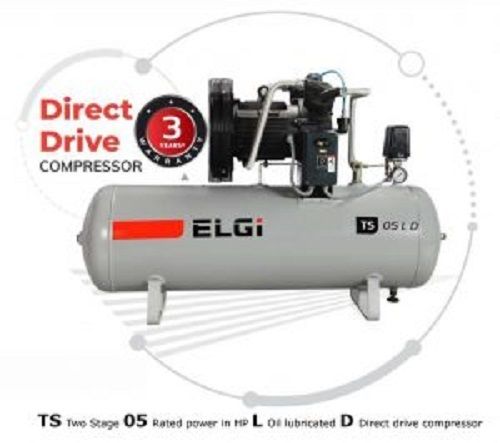 Two Stage 05 Rated in HP oil Lubricated Direct Drive Compressor