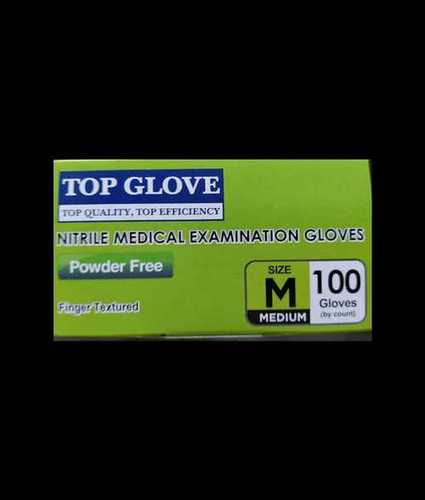 Blue Nitrile Medical Examination Top Gloves